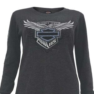 Harley-Davidson Thermal Knit Long Sleeve 115th Anniversary Shirt Size Small